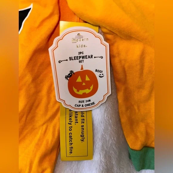 🎃Halloween Pumpkin 2 pc Sleepwear Set​​ - Picture 2 of 5